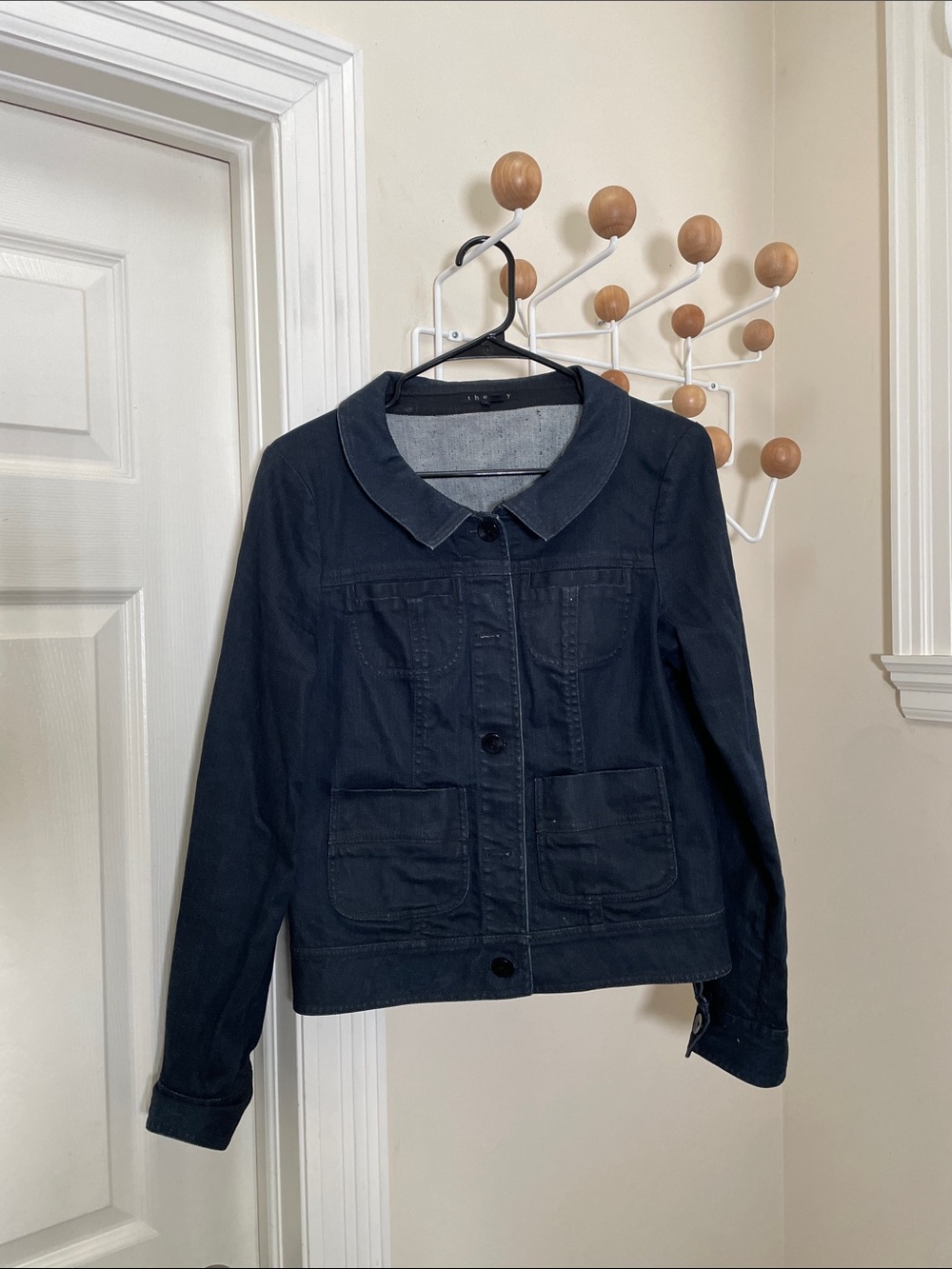 Theory - Denim Style Workwear Jacket - Indigo Navy - M